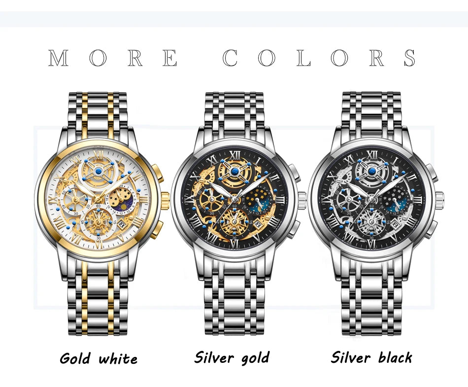 LIGE 2024 Gold Women Watch - Waterproof Sport Quartz Chronograph