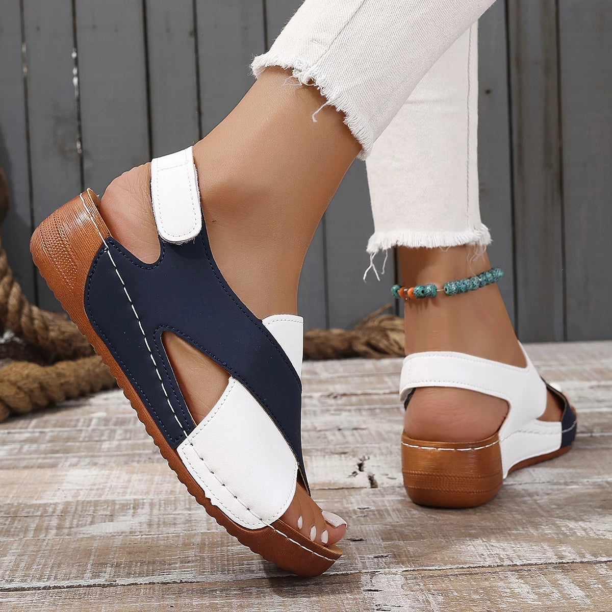 Summer Plus Size Women Sandals - Wedge Party Walking Shoes