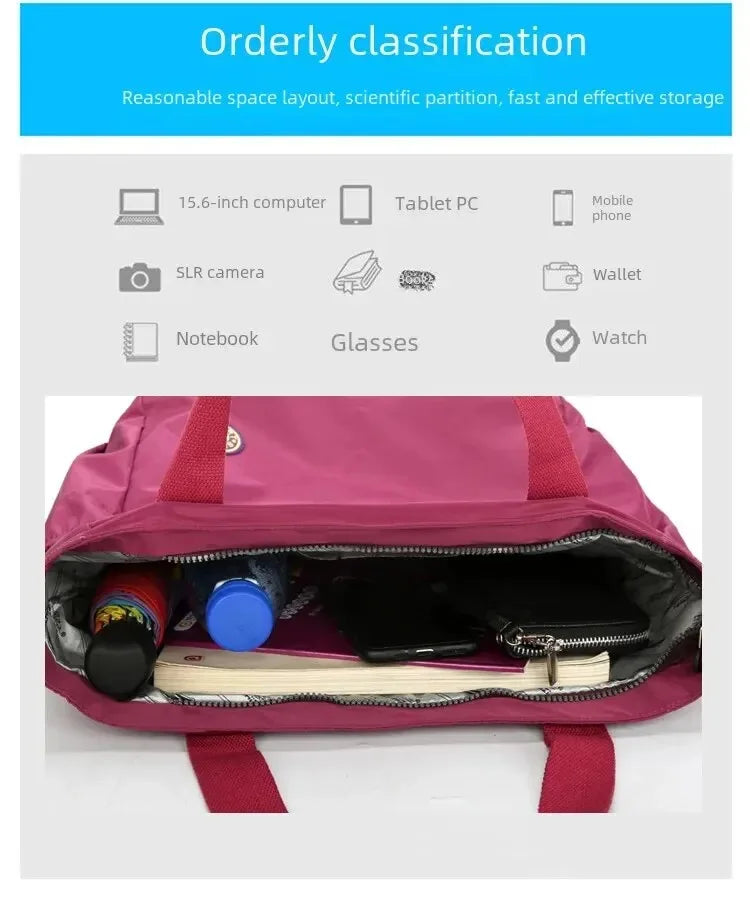 Waterproof Oxford Duffle Bag Large Capacity Women Travel Bags Shoulder Bag Valise Bolsa De Viagem Women's Handbags Shopping Bags