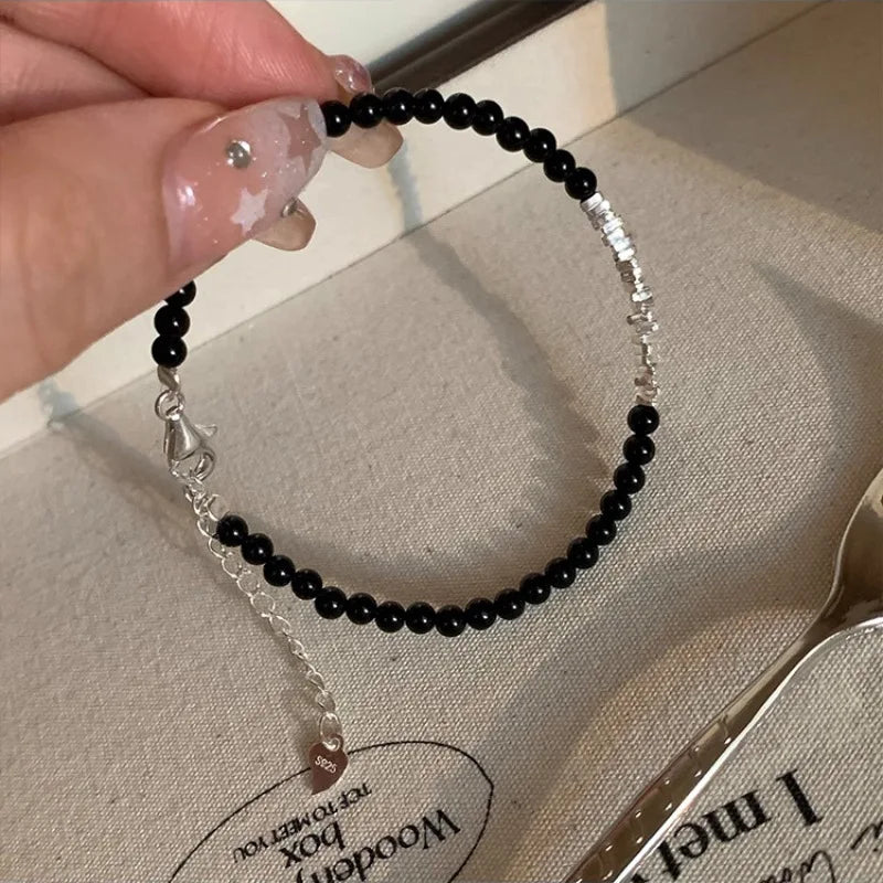 VENTFILLE 925 Sterling Silver Double Layer Pearl Bracelet for Women Girl Design Bead Korean Jewelry Dropshipping