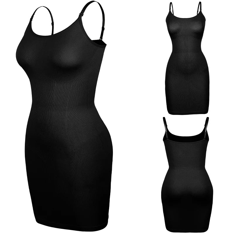 Women Shapewear Full Slip - Tummy Control Cami Mini Under Dress