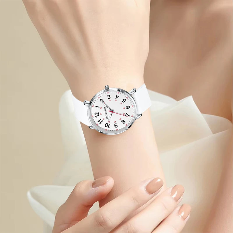 LIGE Fashion Elegant Watch - Candy Color Silicone Luminous Waterproof