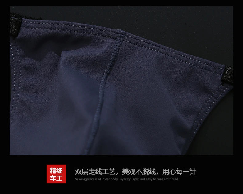 Multi size Comfortable  high stretch sports Thong men's T-pants Mens Sexy T Back  Men Brief Underwear Ribbed Pants Sexy T-Shaped