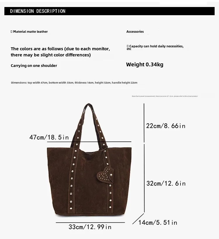 Fashion Suede Sewing Thread Shoulder Bags 2025 New Retro Versatile Commute Simplicity Solid Color Single Women's Handbag