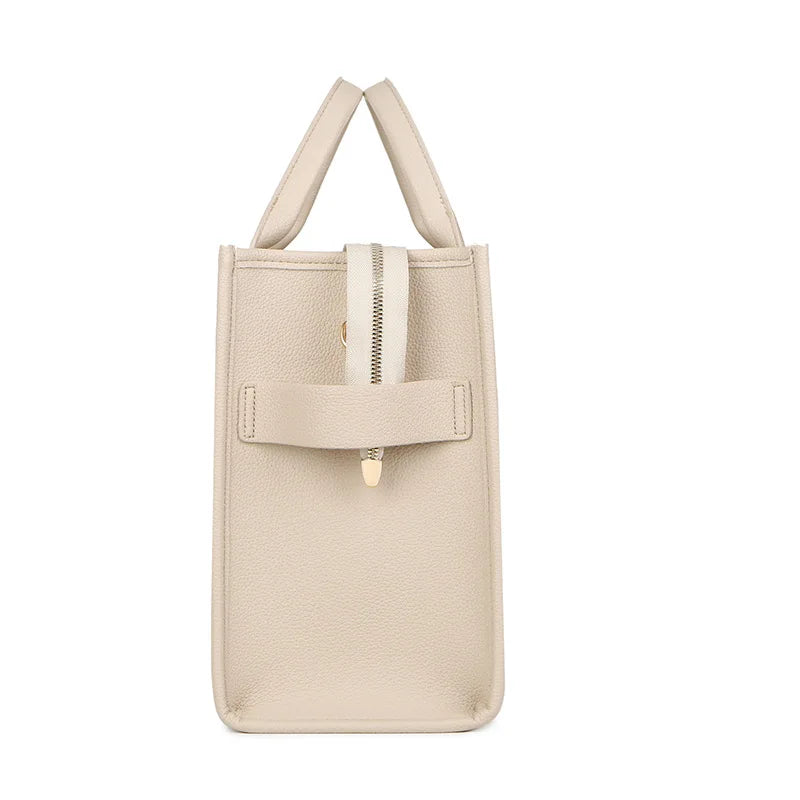 New Solid Color PU leather Women Tote bag Casual and large capacity High Quality handbag For women daily Commuter shoulder bag