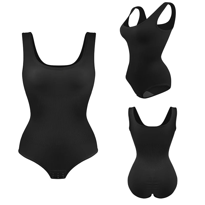Bodysuit Shapewear - Tummy Control Butt Lifter Low Neck Jumpsuit