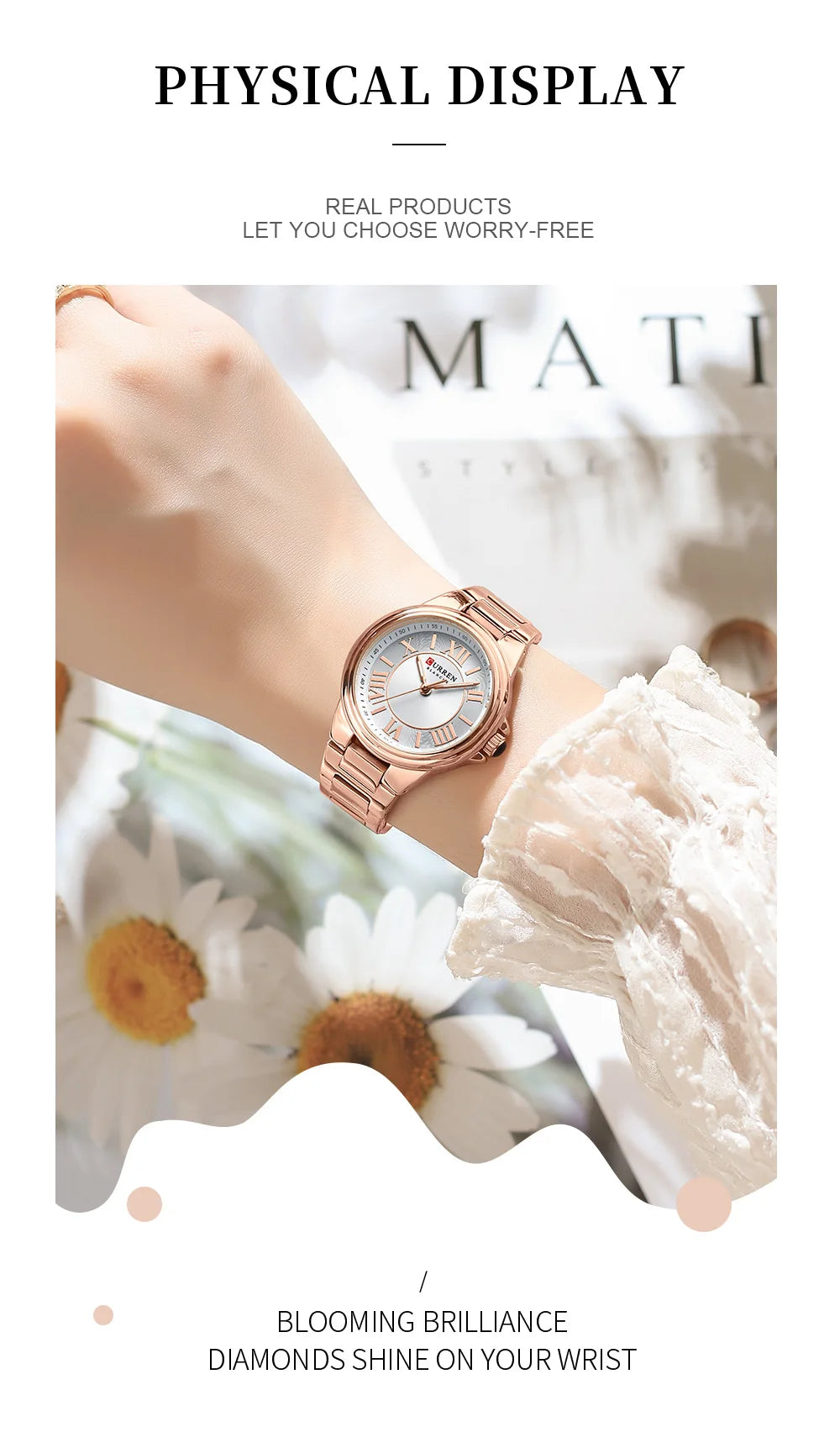 CURREN 9091 Fashion Accessories Watch Women Luxury Brand Elegant Bracelet Waterproof Quartz Women's Watch часы женские наручные