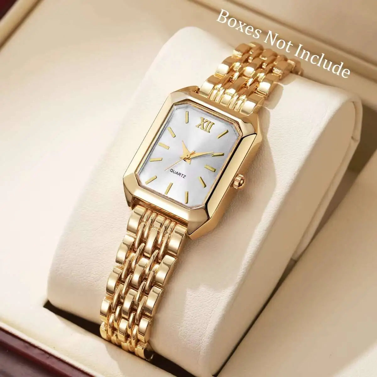 Fashion Rectangle Quartz Watch - Luxury Analog Wristwatch Gift