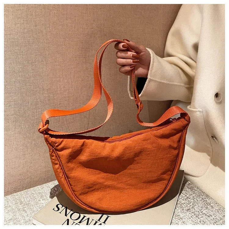 Casual Nylon Crossbody Bag for Women Designer Shoulder Bags Large Capacity Tote Lady Travel Shopper Bag Female Purses 2024