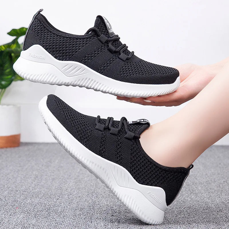 Comfortable Women's Casual Sneakers - 2025 Summer Breathable Running Shoes