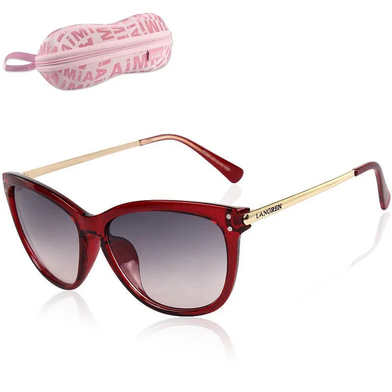 2025 Fashion Classic Vintage Cat Eye Sunglasses - Metal Decorate Women