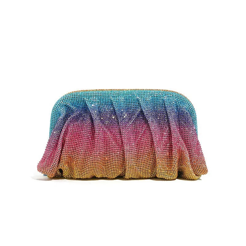 Glamorous Rhinestone Pearl Evening Bag for Women | Elegant Stage Performance Clutch | Sparkly Prom Wedding Party Purse 럭셔리 클러치백