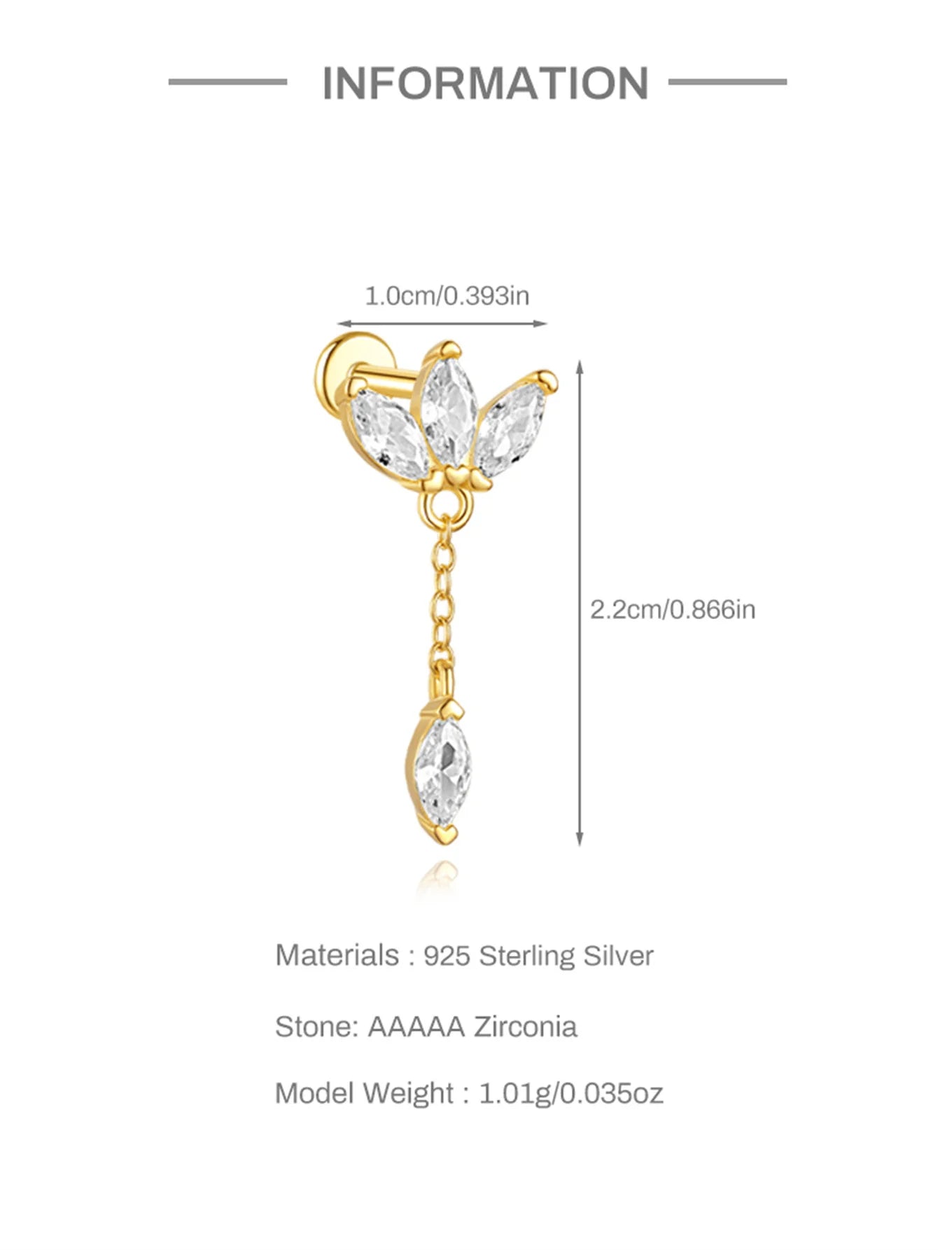 Aide 925 Sterling Silver 1piece Silver Color Thread Labret Upper Stud Earrings Cartilage Tragus Helix Piercing Studs Jewelry