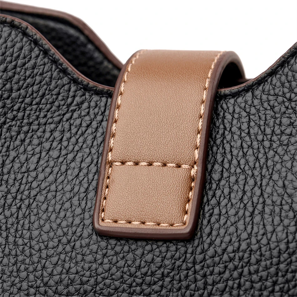 3-Layer Designer Handbag - Large Capacity Crossbody Messenger Bag