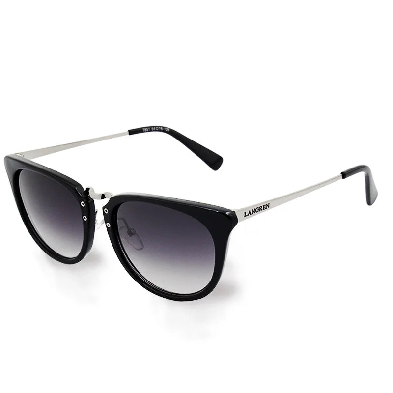 2025 Fashion Classic Vintage Cat Eye Sunglasses - Metal Decorate Women