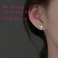 VENTFILLE 925 Sterling Silver CZ Star Moon Asymmetric Hoop Earrings for Women Girls Gold Silver Color Party Jewelry Gifts