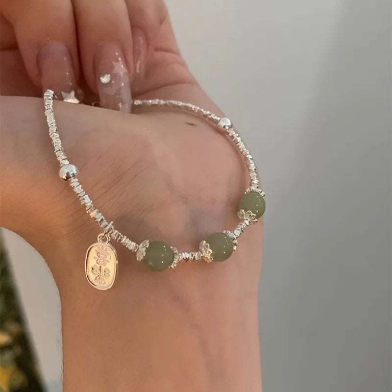 VENTFILLE 925 Sterling Silver Double Layer Pearl Bracelet for Women Girl Design Bead Korean Jewelry Dropshipping