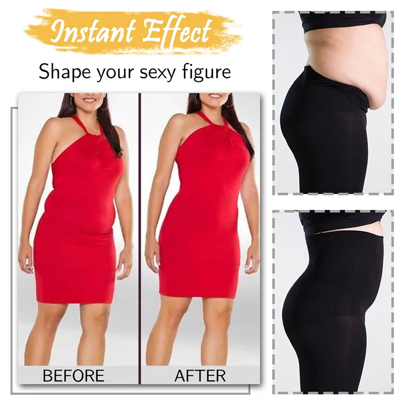 High Waisted Body Shaper Shorts - Tummy Control Butt Lifter
