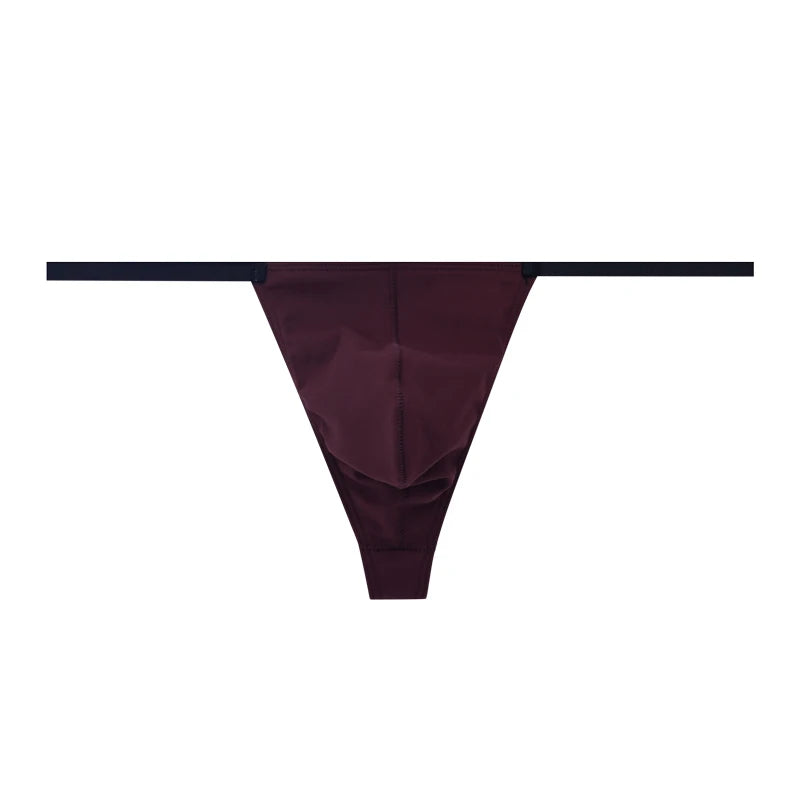 Multi size Comfortable  high stretch sports Thong men's T-pants Mens Sexy T Back  Men Brief Underwear Ribbed Pants Sexy T-Shaped
