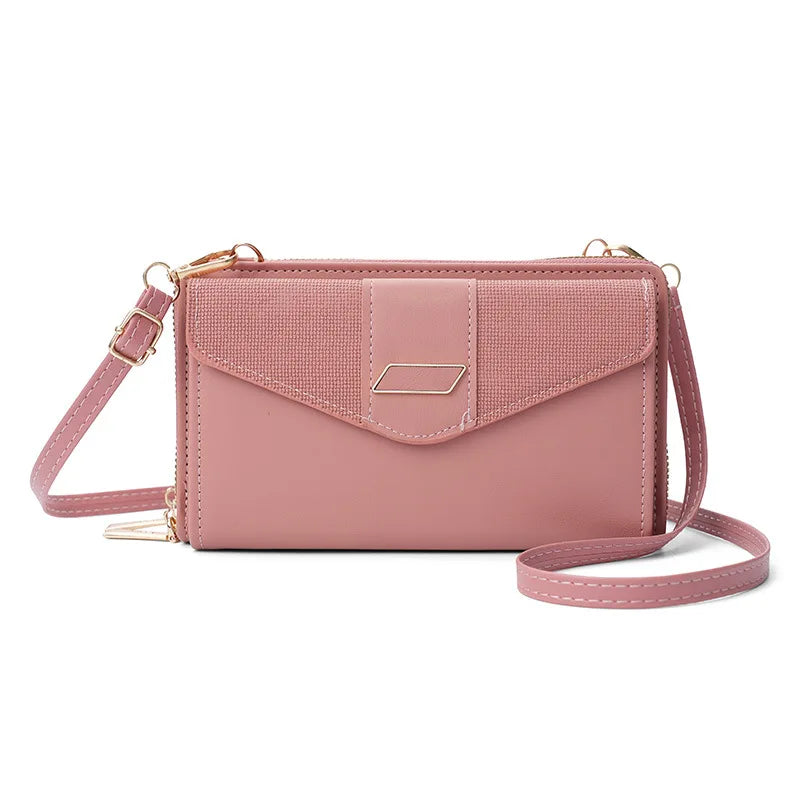 Fashion Women Luxury Leather Single Shoulder Bags Ladies Large Capacity Crossbody Mobile Phone Purse Female Messenger Wallet