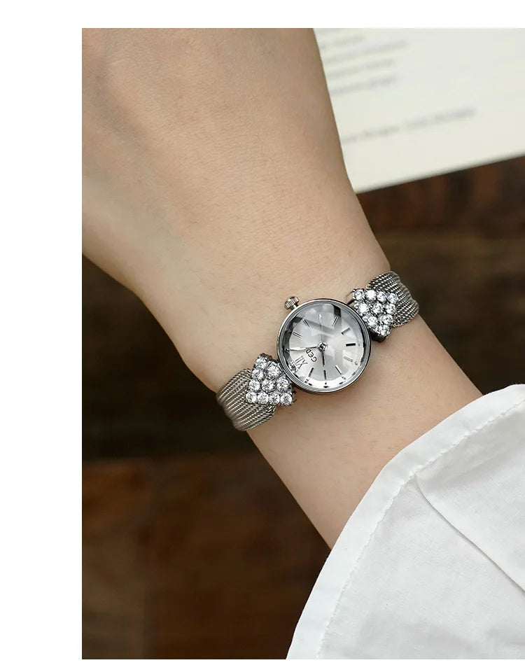 GEDI Luxury Retro High-End Ladies Watches Niche Vintage Quartz Woman Wristwatch Diamond Fashion Casual Watches for Woman