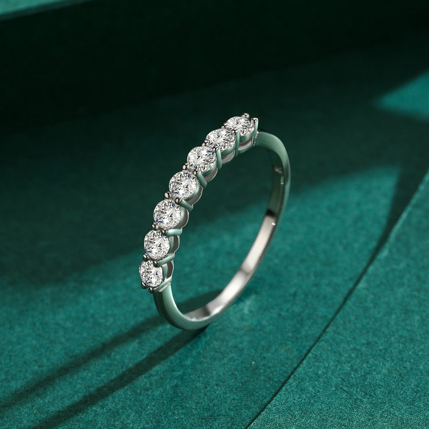 925 Sterling Silver 5A Zirconia Ring - Luxury Wedding Band Women