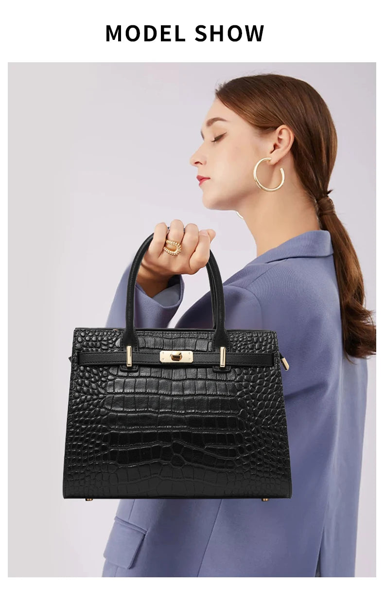 First-layer cowhide bag, red mother's bag, women's bag fashionable handbag, wedding  genuine leather shoulder bag