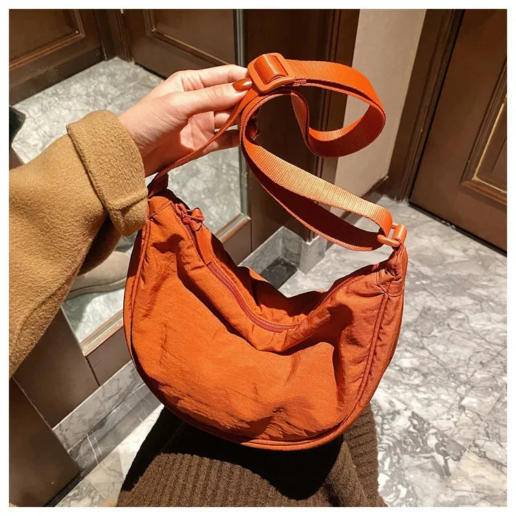 Casual Nylon Crossbody Bag for Women Designer Shoulder Bags Large Capacity Tote Lady Travel Shopper Bag Female Purses 2024