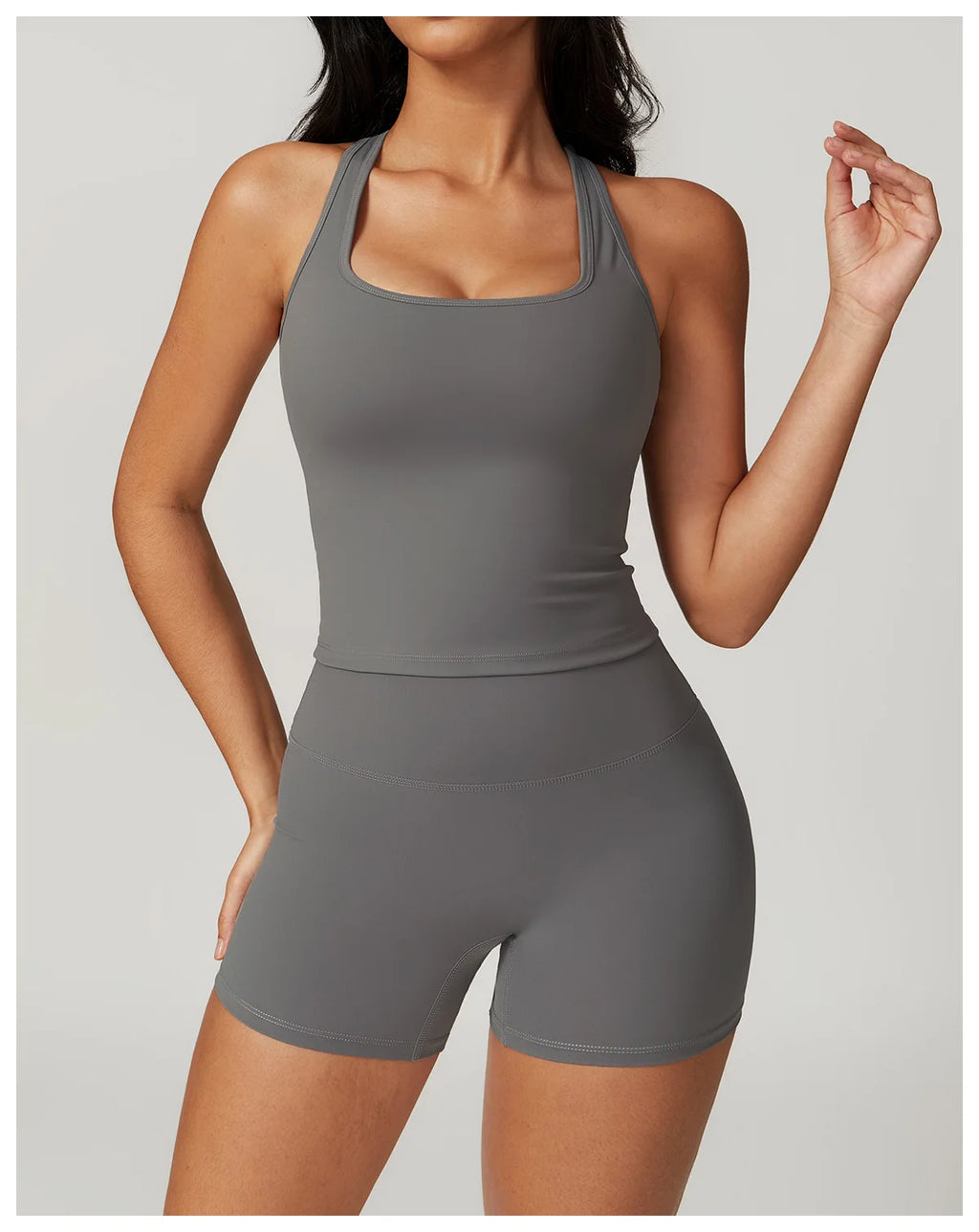 BIANHUI Gym Clothes Woman Brushed Cotton Racerback Sports Vest for Women Tight-Fitting Quick-Dry Casual Fitness Top Yoga Wear