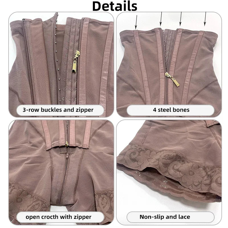 Fajas Colombian Shapewear - High Compression Waist Trainer Shorts