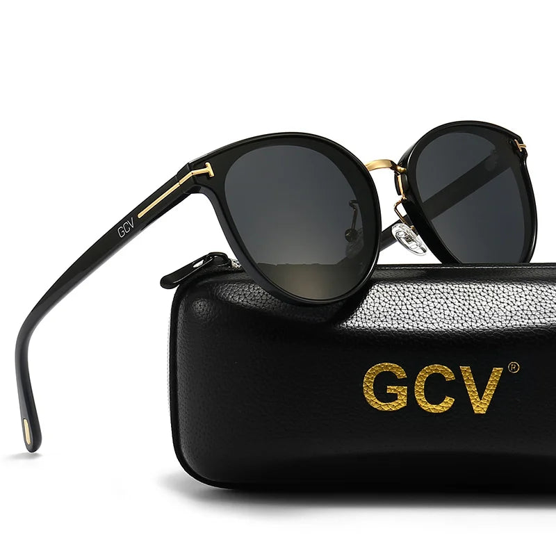 2025 GCV Polarized Cat Eye Sunglasses - Luxury Ultralight Tourism Party