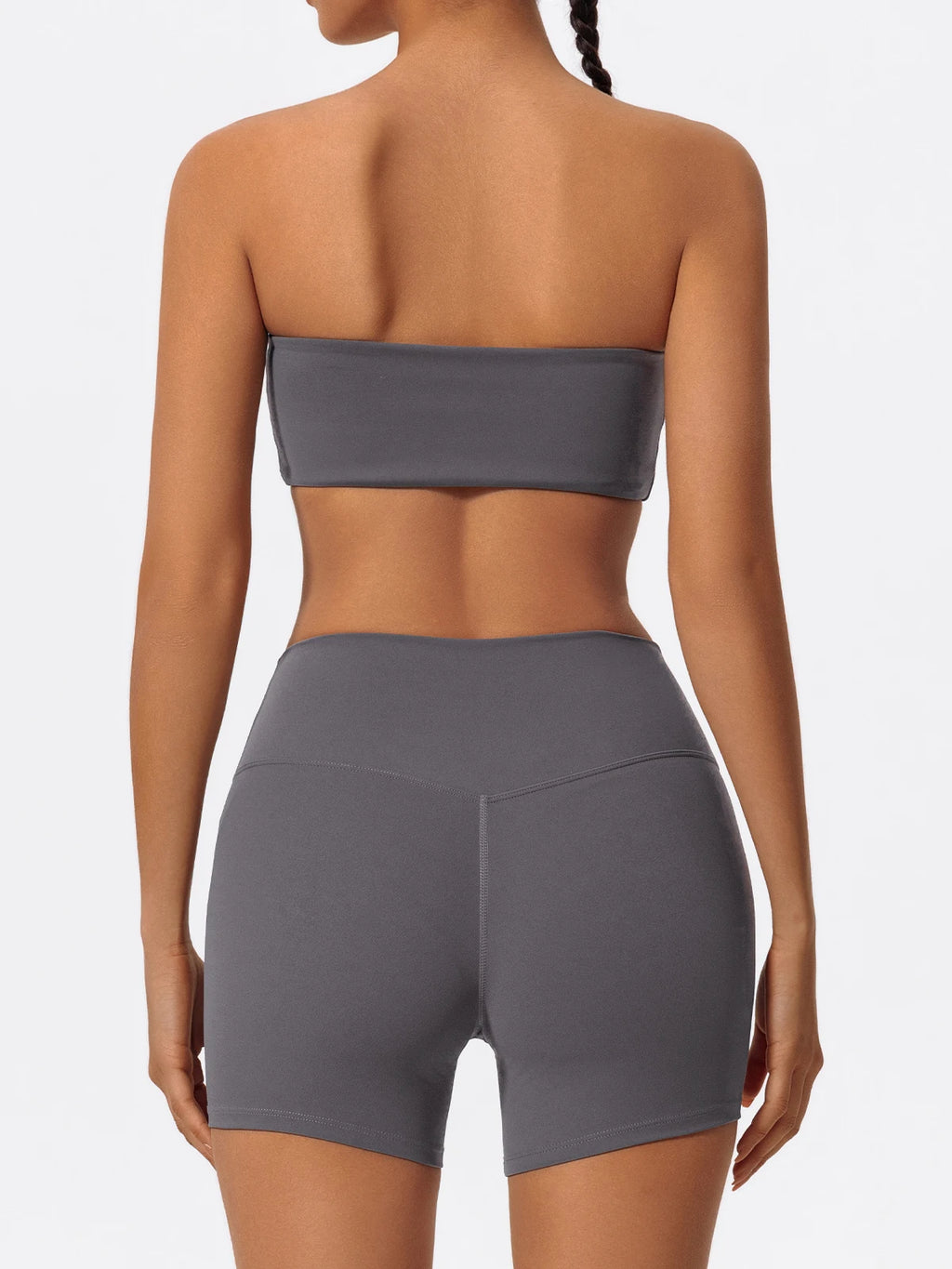 Ctenkevet Two Piece Fitness Sports Set Women Workout Yoga Outfit Strapless Bra Woman 2Ps Gym Crop Top Deportivos Mujer Gym Suits