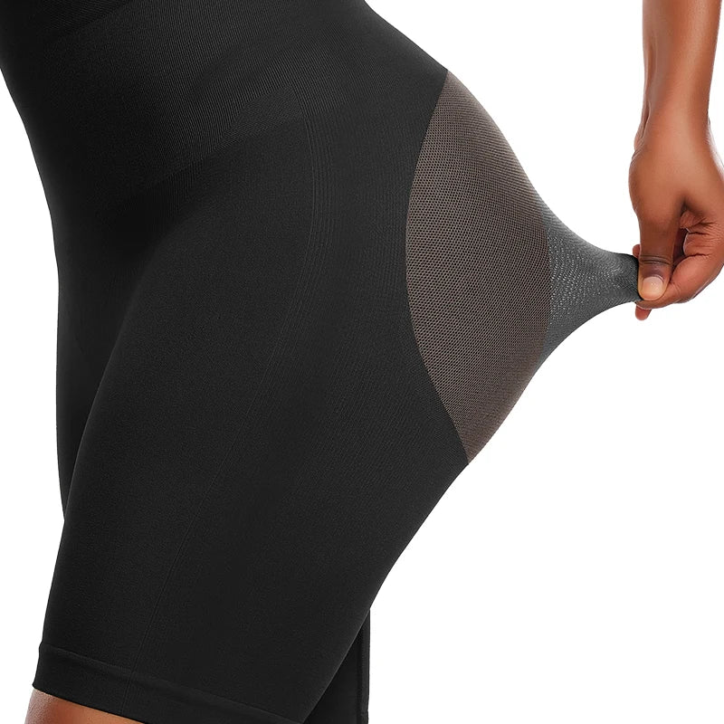 High Waist Body Shaper Shorts - Butt Lifter Mesh Buttock Enhancer