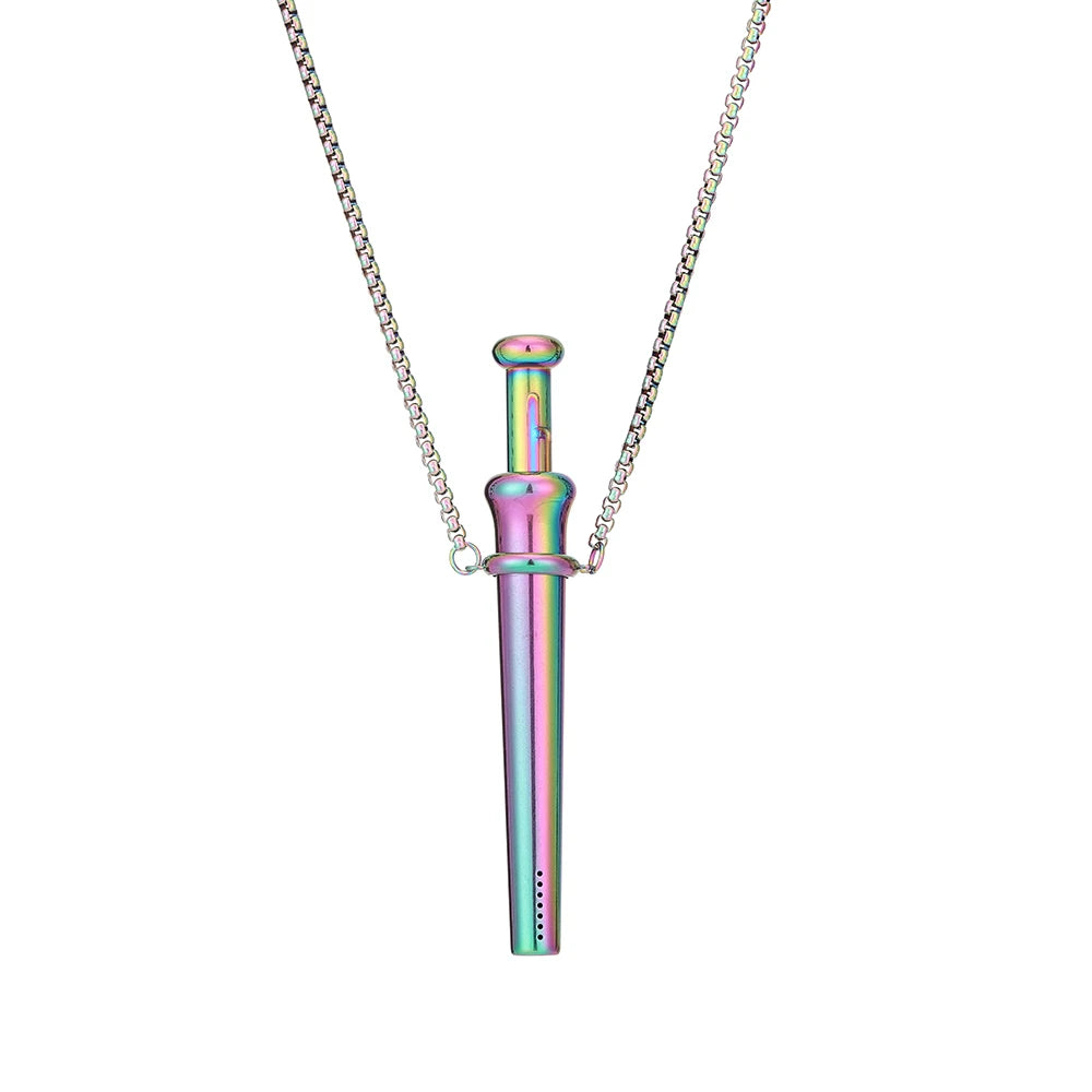 MaiLun 1pc Stress Anxiety Relief Necklace 82.5mm Length Stainless Steel Meditation Necklace Quit Smoking Anxiety Relief Necklace