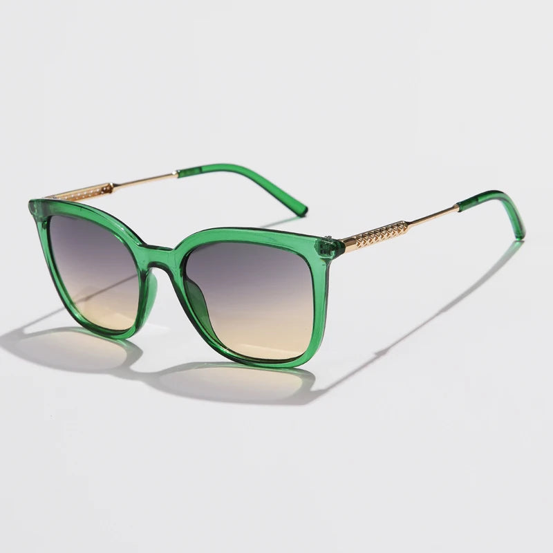 Classic Square Vintage Sunglasses - Alloy Frame Retro Trend UV400
