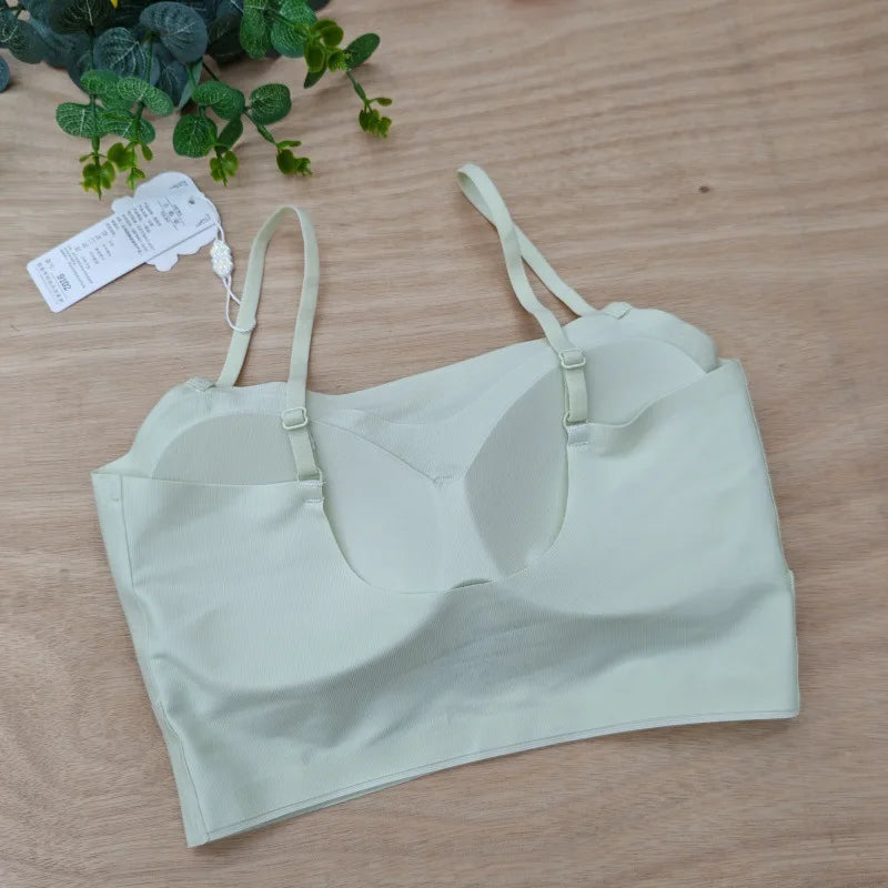 2024 Invisible Push Up Bra Backless Sexy Women Bras Low Cut Plunge Brassiere Open Back Wedding Underwear Seamless Lingerie