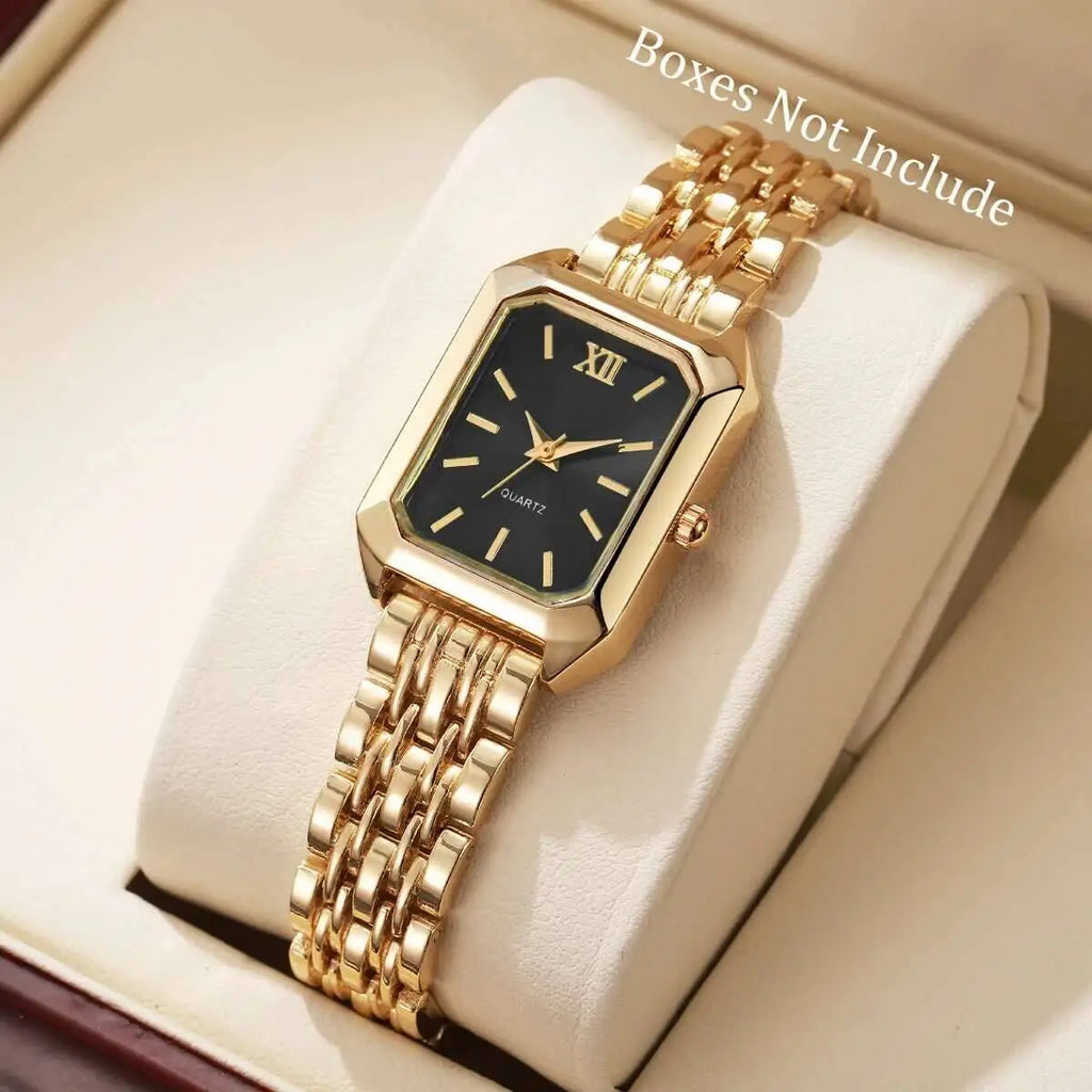 Fashion Rectangle Quartz Watch - Luxury Analog Wristwatch Gift