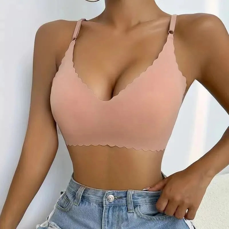 2PCS Ice Silk Seamless Bra - No Steel Ring Fitness Yoga Tank Tops