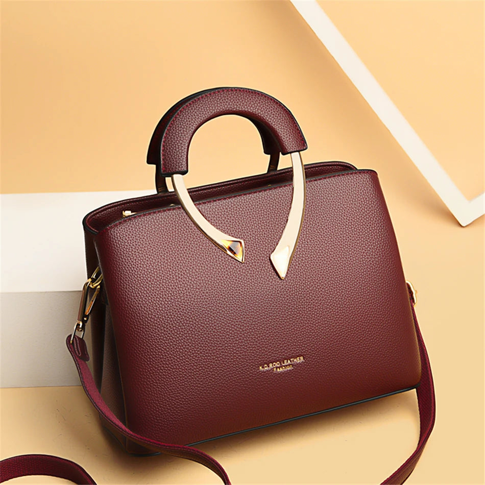 VANDERWAH Leather Tote - Designer Crossbody Shoulder Bag 2024