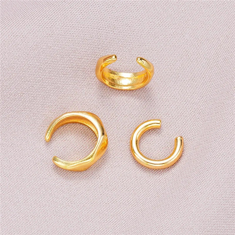 Fashion Female Gold Plated Piercless Ear Clip Earring 2025 New Fashion Jewelry Accessories Earcuff Earrings For Women Gifts