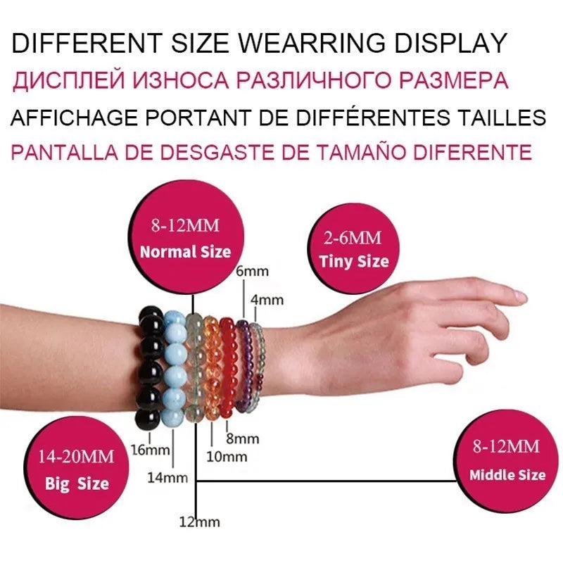 JD Natural Pink Zebra Jasper Stone Bead Bracelet Handmade Yoga Healing Wristband Jewelry for Women Men Bohe Simple Jewelry Gift