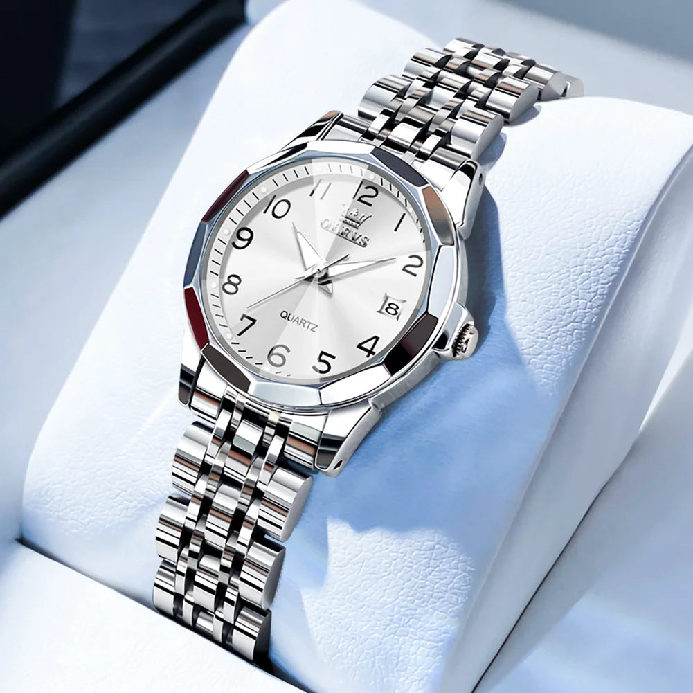 OLEVS Elegant Fashion Women's Watch - Luxury Waterproof Luminous Date