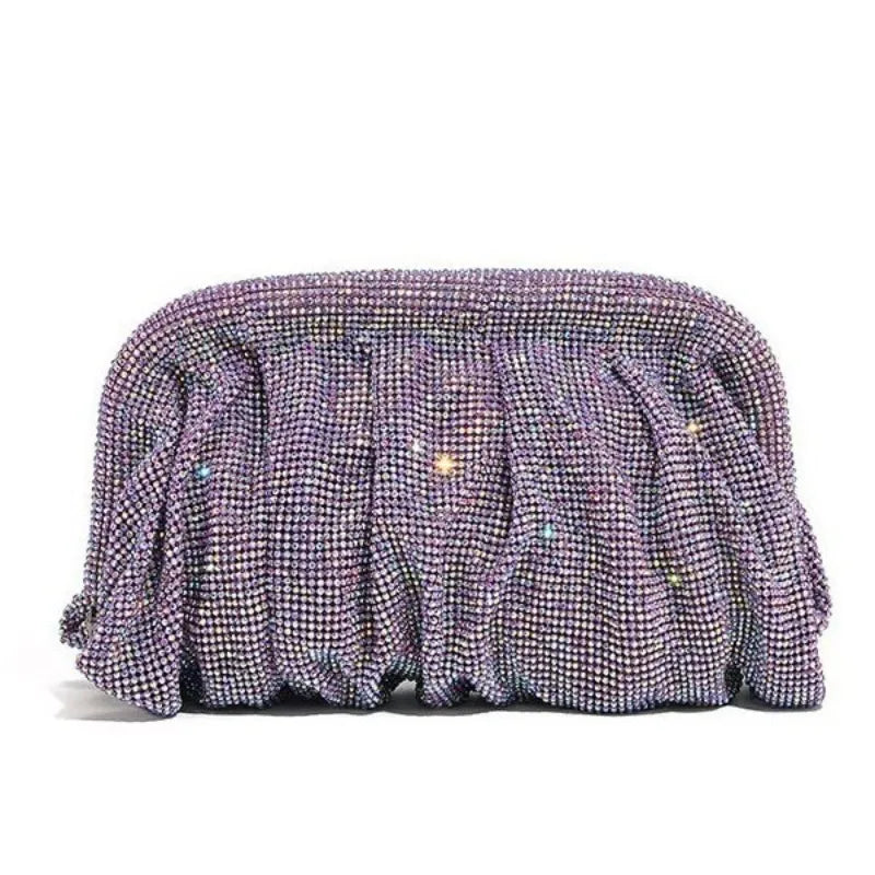 Glamorous Rhinestone Pearl Evening Bag for Women | Elegant Stage Performance Clutch | Sparkly Prom Wedding Party Purse 럭셔리 클러치백