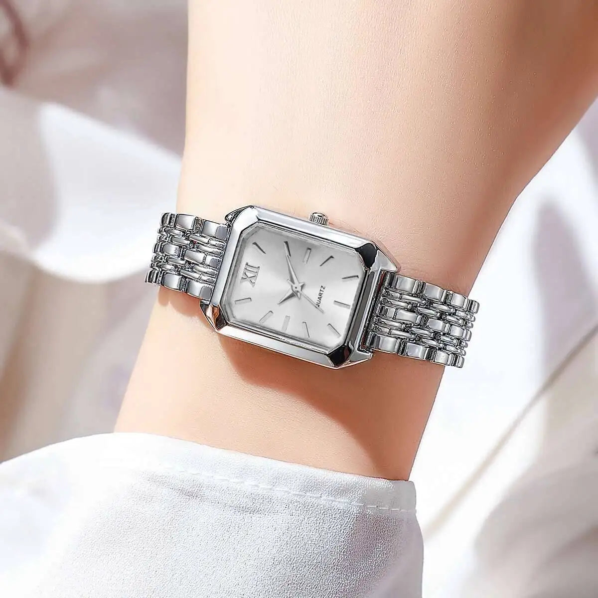 Fashion Rectangle Quartz Watch - Luxury Analog Wristwatch Gift
