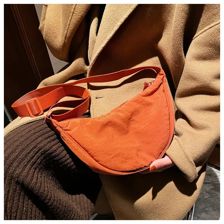 Casual Nylon Crossbody Bag for Women Designer Shoulder Bags Large Capacity Tote Lady Travel Shopper Bag Female Purses 2024