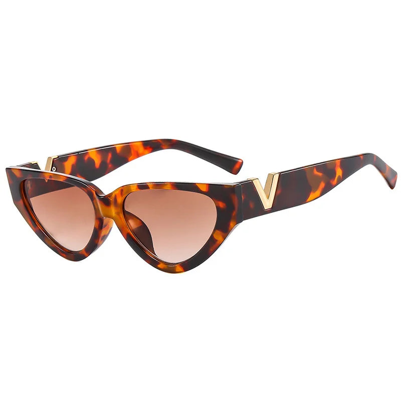 Luxury Vintage Cat Eye Sunglasses - Designer Fashion UV400 Women