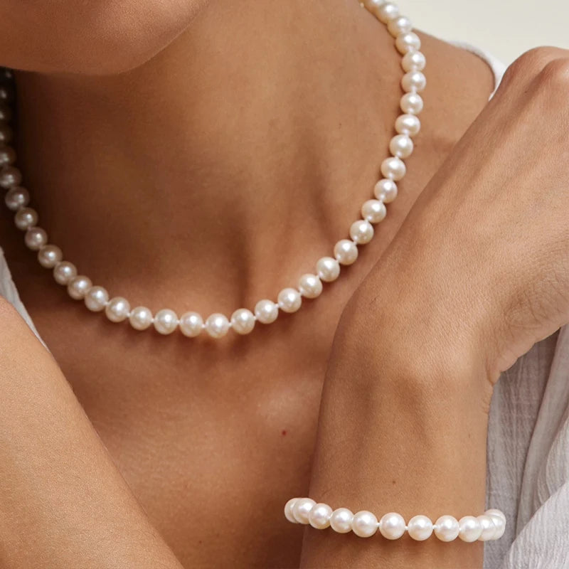 BAMOER 925 Sterling Silver AAA+ Quality Handpicked Freshwater Cultured Pearl Stud Earrings for Women Hypoallergenic Jewelry Gift