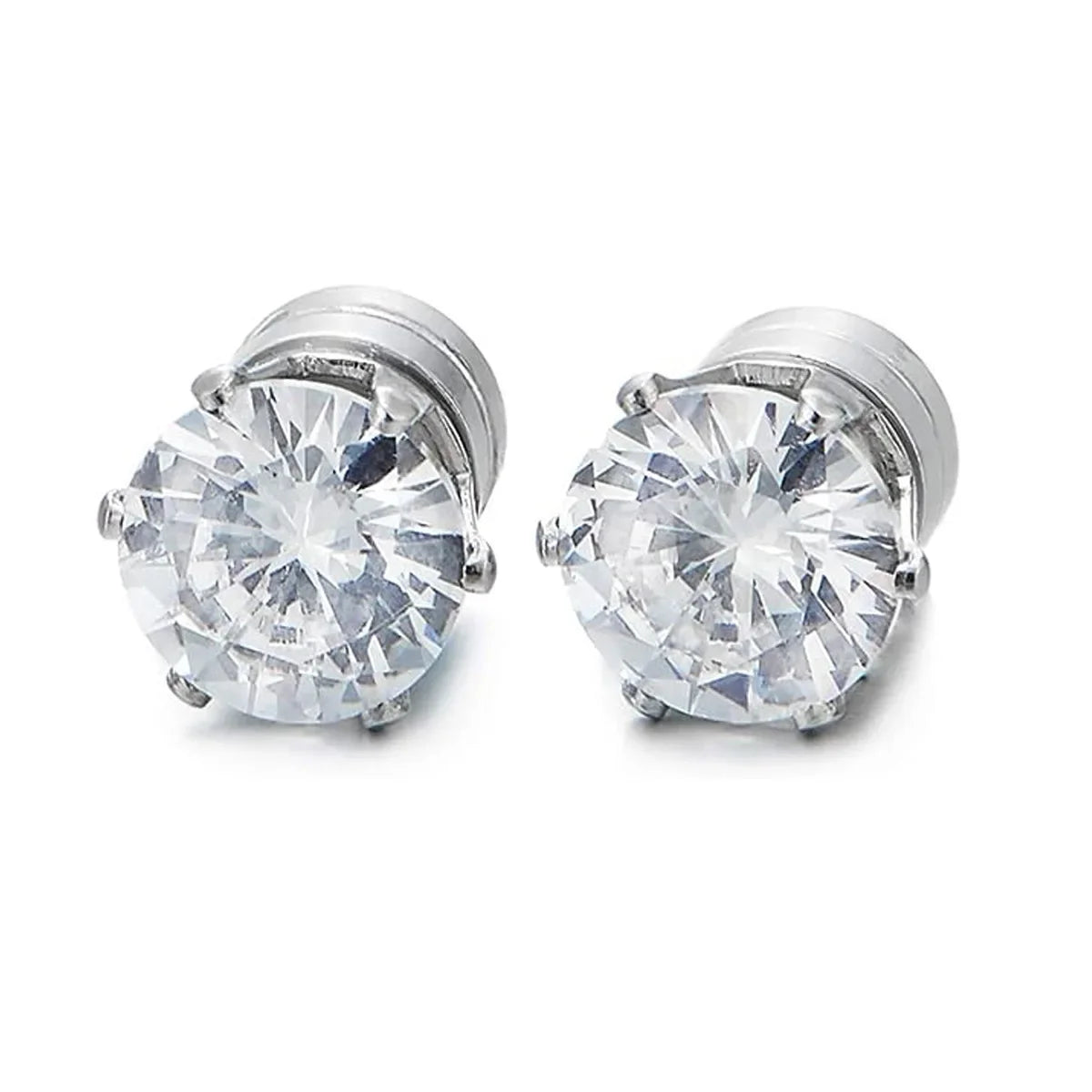 2PCS Magnetic Ear Clips Stud Earrings Non Piercing Strong Magnet Fake Piercing Women Men Jewelry Clip Earrings for Kids Girls
