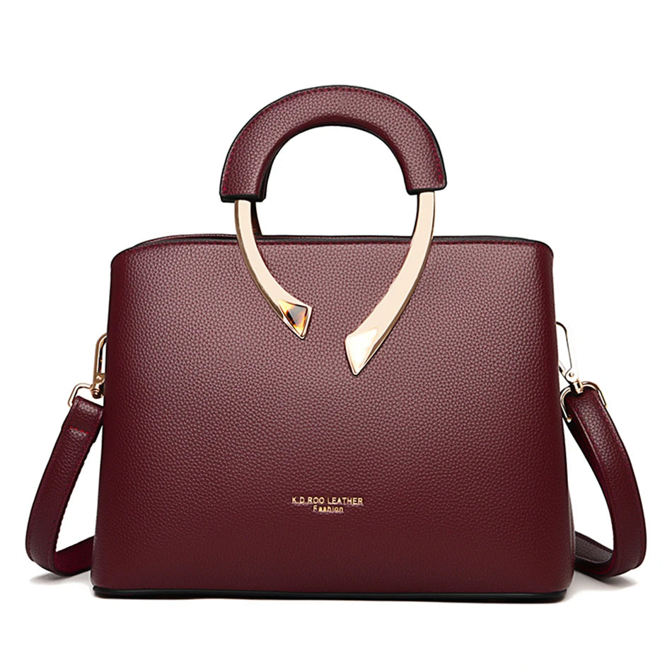 VANDERWAH Leather Tote - Designer Crossbody Shoulder Bag 2024