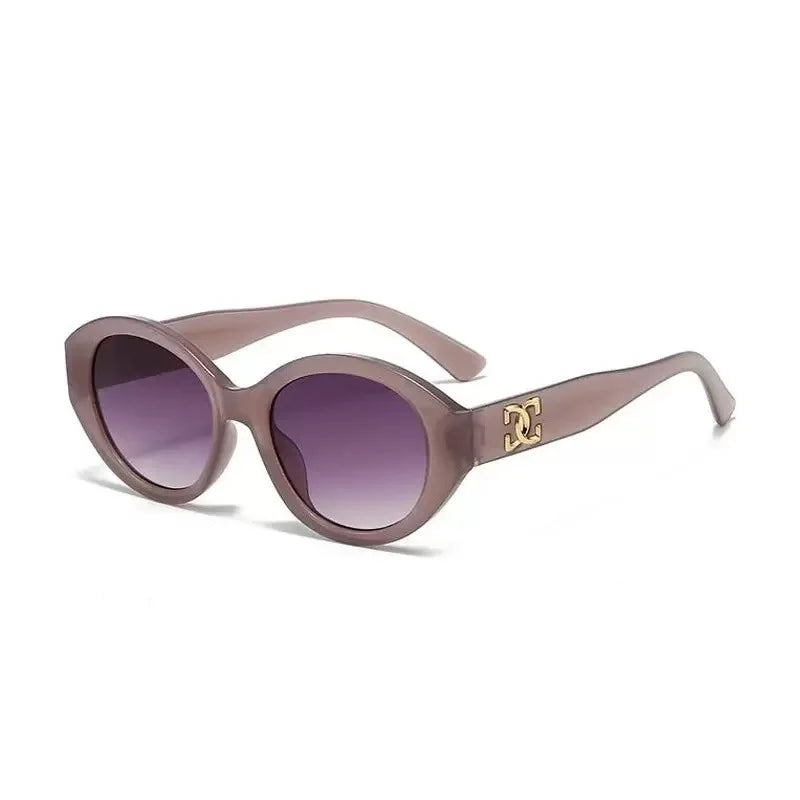 2025 Luxury Small Round Sunglasses - Unisex Designer Gradient UV400